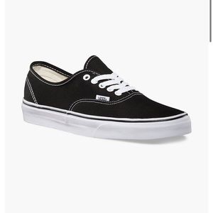 VANS authentic black shoe